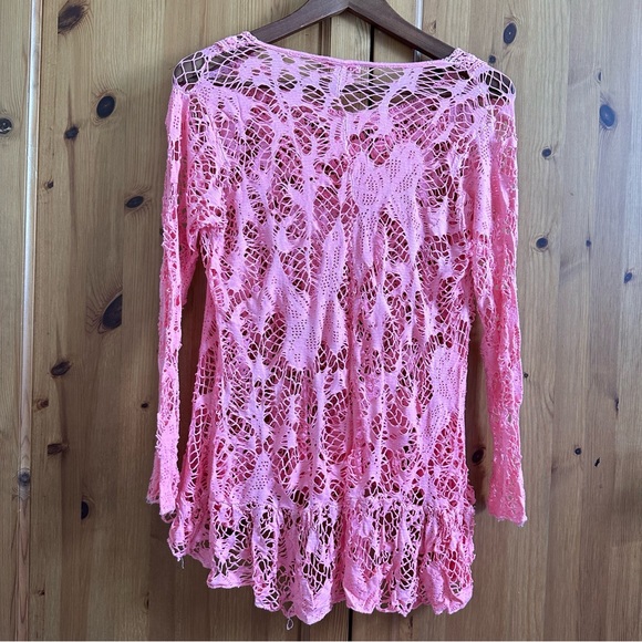 ✨ vintage tie dyed crochet top - Picture 3 of 3